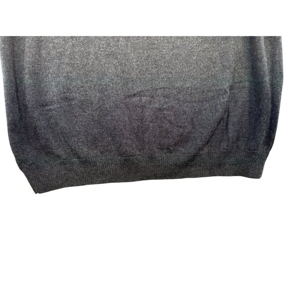 Pronto Uomo Mens  V-Neck Sweater Vest XL Dark Gray 100% Merino Wool Grandpacore - Picture 8 of 9